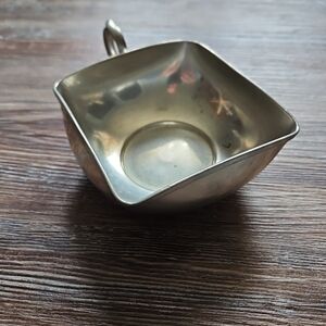 Royal Holland Daalderop Pewter Bowl with handle  - 4.25", Made In Holland